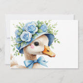 One Silly Goose Boy 1st Birthday Invitation Einladung (Rückseite)