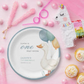 One Silly Goose Boy 1st Birthday Party Paper Plate Pappteller (Party)