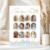 One Silly Goose Boy 1st Birthday Photo Milestone Poster