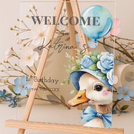 One Silly Goose Boy Birthday  Acrylschild