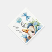 One Silly Goose Boy Birthday  Serviette (Ecke)