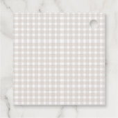 One Silly Goose Brown Bow 1st Birthday Geschenkanhänger (Rückseite)