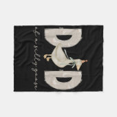 One Silly Goose Daddy 1st First Birthday Family 20 Fleecedecke (Vorderseite (Horizontal))