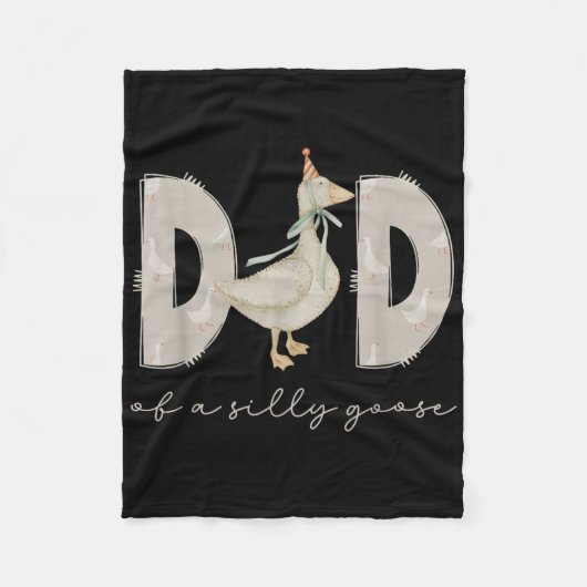One Silly Goose Daddy 1st First Birthday Family 20 Fleecedecke (Vorderseite)