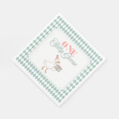 One Silly Goose dessert napkin Serviette (Ecke)