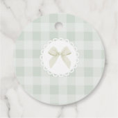 One Silly Goose Gender neutral Sage Birthday Geschenkanhänger (Rückseite)