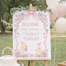 One Silly Goose, Goose Party, First Birthday 