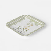  One Silly Goose Green 1st Birthday Paper Plate Pappteller (Gewinkelt)
