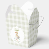 One Silly Goose Green Gingham Baby First Birthday Geschenkschachtel (Geöffnet)