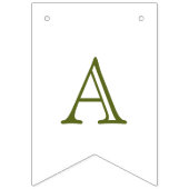 One Silly Goose Green Gingham Baby First Birthday Wimpelkette (Dritte Fahne)