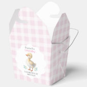 One Silly Goose Pink Gingham Girl First Birthday Geschenkschachtel (Offen)