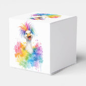 One Silly Goose Rainbow Baby Shower  Geschenkschachtel (Rückseite)