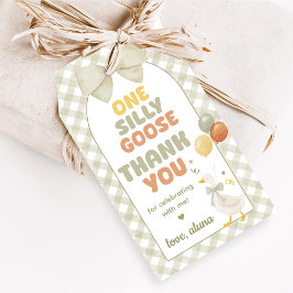 One Silly Goose Spring Birthday Favor Tags Geschenkanhänger