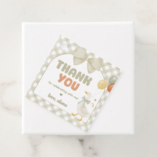 One Silly Goose Spring Birthday Geschenkanhänger (Beispiel)