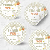 One Silly Goose Spring Birthday Runder Aufkleber