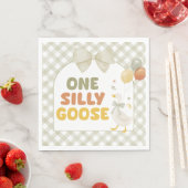 One Silly Goose Spring Birthday Serviette (Beispiel)