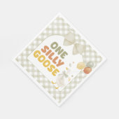One Silly Goose Spring Birthday Serviette (Ecke)