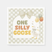One Silly Goose Spring Birthday Serviette (Vorderseite)