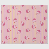 One Sleepy Cat 1st Birthday Welcome Geschenkpapier (Flach)