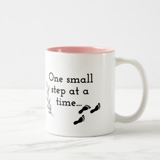 One Small Step at a Time Coffee Mug Zweifarbige Tasse (Rechts)