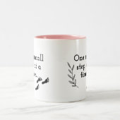 One Small Step at a Time Coffee Mug Zweifarbige Tasse (Mittel)