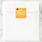 One Smart Cookie Abschluss Bevorzugen Square Stick Quadratischer Aufkleber (Tasche)