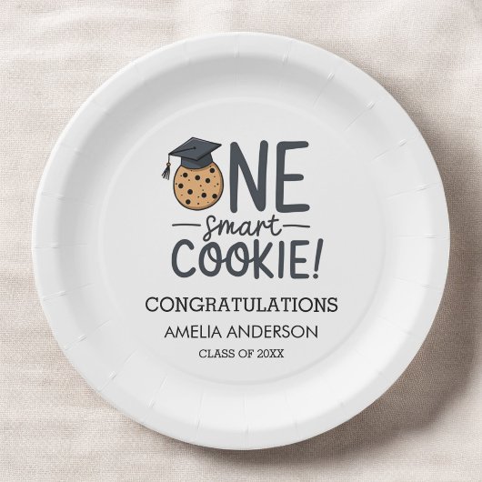One Smart Cookie Abschluss Class Pappteller