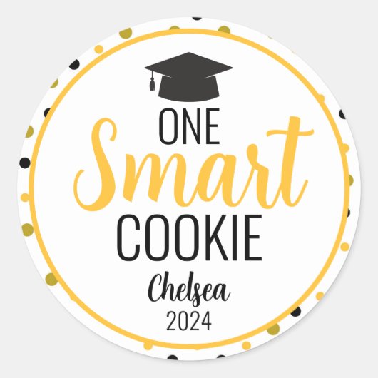 One Smart Cookie Abschluss Stickers (Vorderseite)