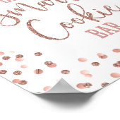 One Smart Cookie Bar Abschluss Signieren Rose Gold Poster (Ecke)