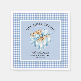 One Smart Cookie Boyts zum ersten Geburtstag Serviette