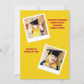 One Smart Cookie Childrens Graduation Party Einladung (Rückseite)