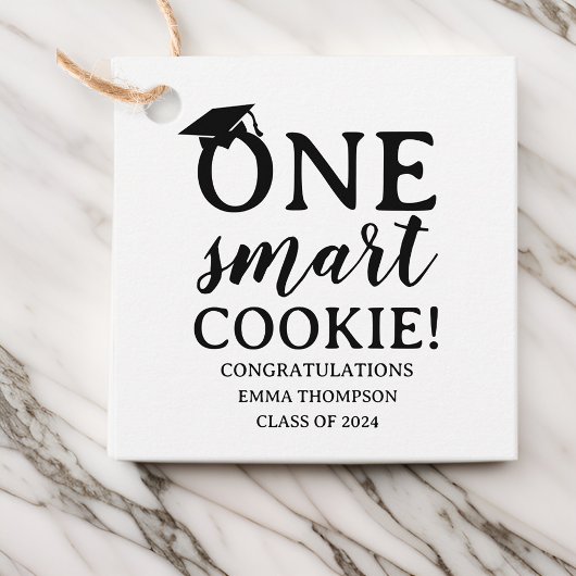 One Smart Cookie Class of 2024 Abschluss Geschenkanhänger