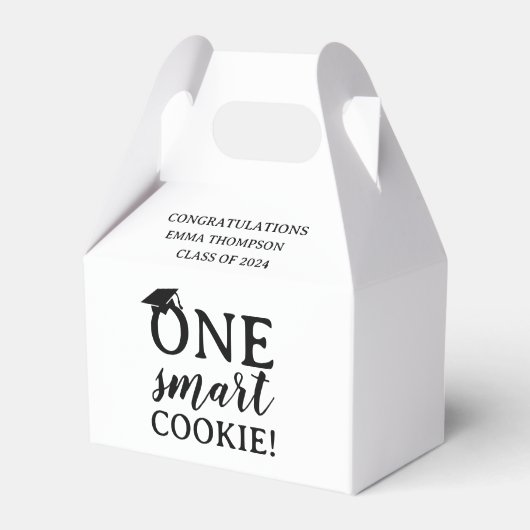 One Smart Cookie Class of 2024 Abschluss Geschenkschachtel (Vorderseite)