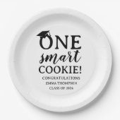 One Smart Cookie Class of 2024 Abschluss Pappteller (Vorderseite)