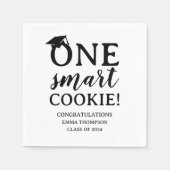 One Smart Cookie Class of 2024 Abschluss Serviette (Vorderseite)