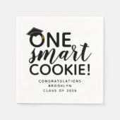 One Smart Cookie Graduation Party Serviette (Vorderseite)