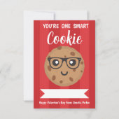 One Smart Cookie - Kids Classroom Valentine's Day Mitteilungskarte (Vorderseite)