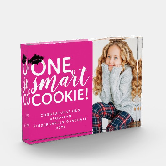 One Smart Cookie Kindergarten Abschluss Foto (Links)