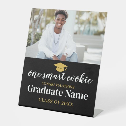 One Smart Cookie - Moderner Abschluss 1 Foto Sockelschild (Vorderseite)