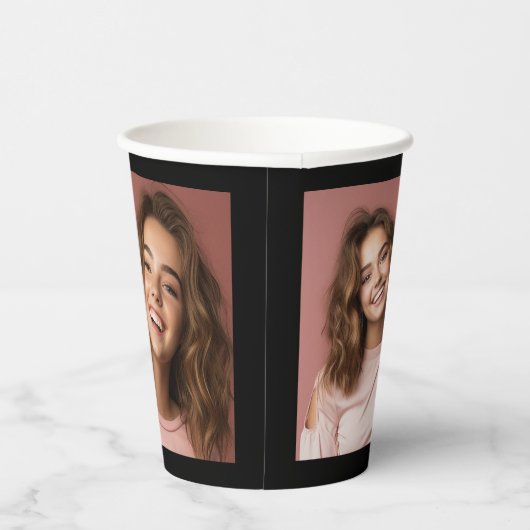 One Smart Cookie - Moderner Abschluss 2 Fotos Pappbecher (Rechts)