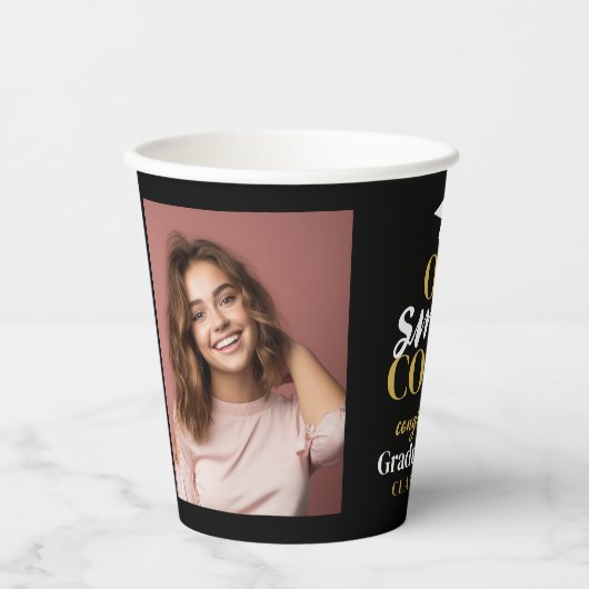 One Smart Cookie - Moderner Abschluss 2 Fotos Pappbecher (Vorderseite)