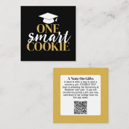 One Smart Cookie - Moderner Abschluss - QR Code Begleitkarte