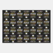 One Smart Cookie - Moderner Black Gold Abschluss Geschenkpapier Set (Vorderseite)