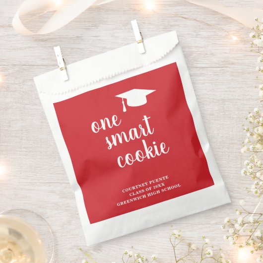 One Smart Cookie Mortar Board Moderner Abschluss Geschenktütchen (Ausgeschnitten)