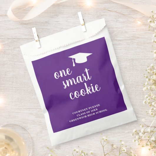 One Smart Cookie Mortar Board Moderner Abschluss Geschenktütchen (Ausgeschnitten)