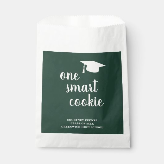 One Smart Cookie Mortar Board Moderner Abschluss Geschenktütchen (Vorderseite)