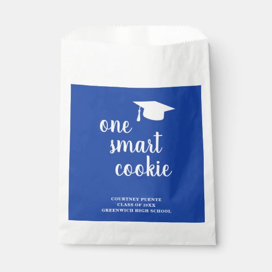 One Smart Cookie Mortar Board Moderner Abschluss Geschenktütchen (Vorderseite)