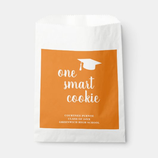One Smart Cookie Mortar Board Moderner Abschluss Geschenktütchen (Vorderseite)