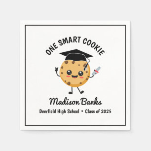 "One Smart Cookie" Niedliches Funny Abschluss Dess Serviette