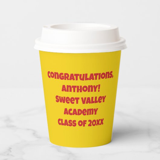 One Smart Cookie Personalisiert Graduation Party Pappbecher (Rückseite)